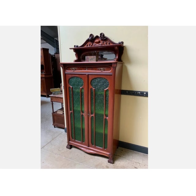 Antique Art Nouveau Jugendstil Showcase, 1900 For Sale - Image 6 of 10