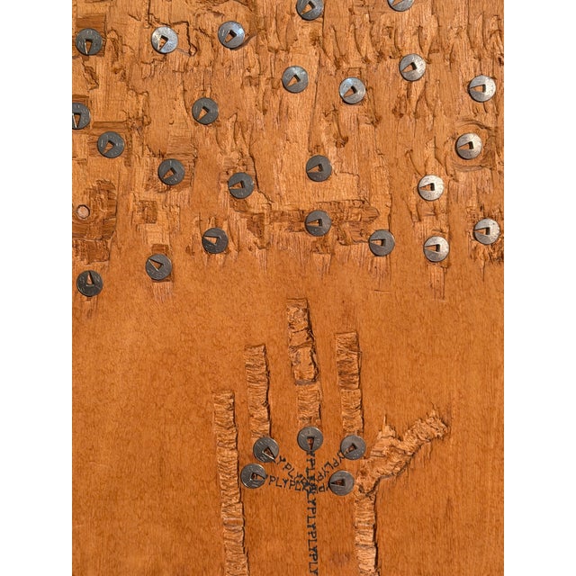 Rolando Mignani, Plywood Poem, 1974, Wood For Sale - Image 6 of 6