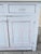 Antique French Country Farmhouse White 2 Piece Step Back Hutch Kitchen Cupboard For Sale In Philadelphia - Image 6 of 12