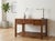 Vintage Brown Stain Patina Deep Rectangular Drawers Desk Table For Sale In San Francisco - Image 6 of 13