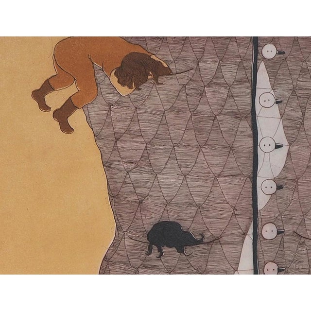Gillian Gocking, Pocket-Fuls, 1974, Original Etching For Sale - Image 6 of 11