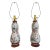 26” Chinoiserie Porcelain Floral Lamps – Vintage Pair, Newly Rewired For Sale