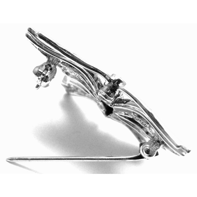 Tiffany & Co. Butterfly Platinum Diamond Pin Brooch For Sale In Philadelphia - Image 6 of 8