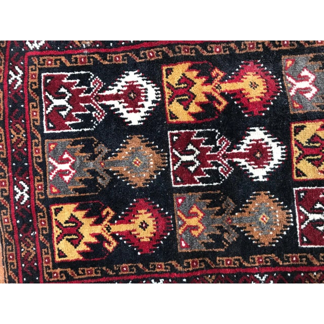 Small Vintage Baluch Rug For Sale - Image 4 of 9
