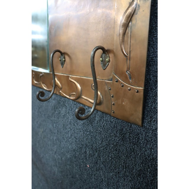1920s 1920s Arts & Crafts Copper Mirror For Sale - Image 5 of 7