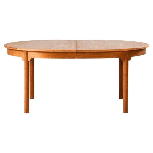 Wood Dining Table in Teak and Brass by Børge Mogensen, 1959 For Sale - Image 7 of 7