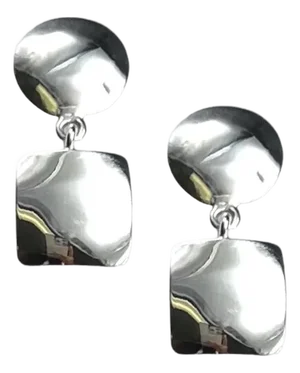 Shiny Sterling Double Earring
