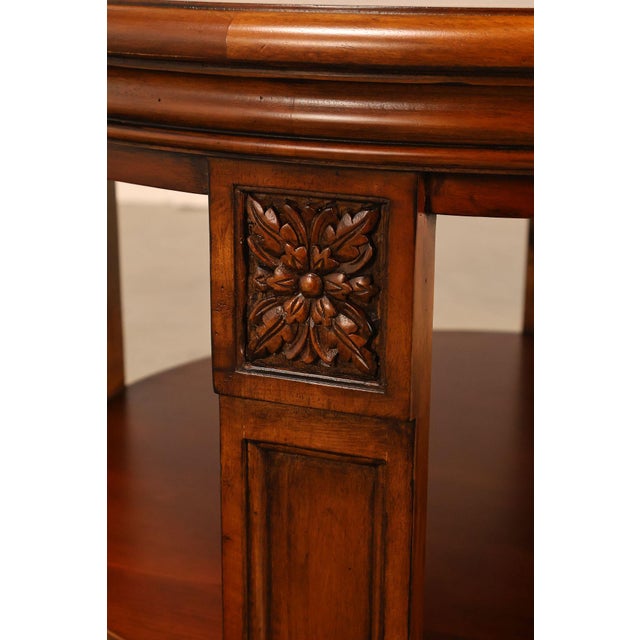 Ethan Allen Townhouse Collection Round Library Side Table For Sale - Image 9 of 18