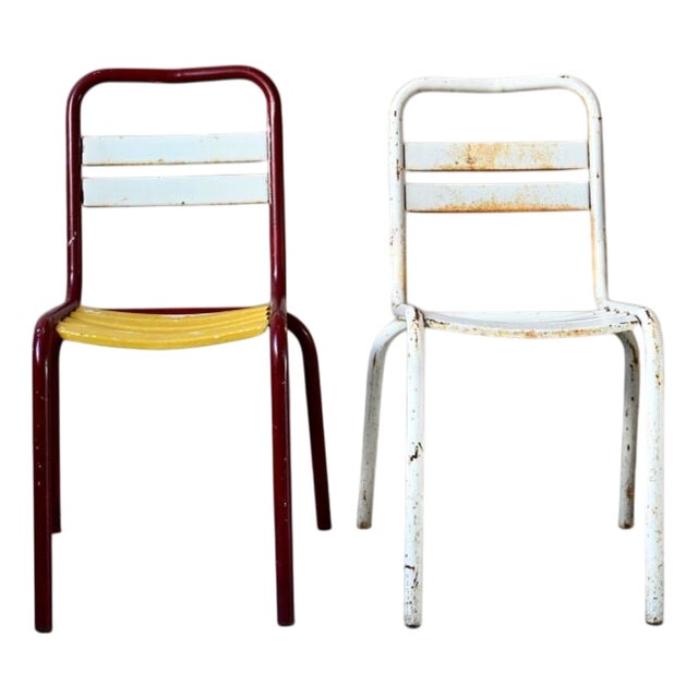 Mid-Century Garden Chairs from Tolix, 1950s, Set of 2 For Sale