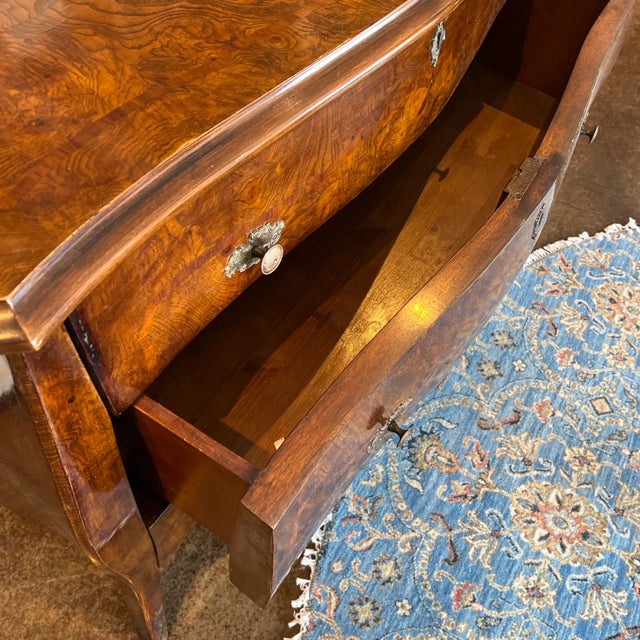 Wood Italian Hand Carved Genoese Baroque Style Commode Chest of Drawer For Sale - Image 7 of 13