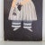 1940s American Primitive School Reproduction Oil Painting | Portrait of a Girl For Sale - Image 5 of 9