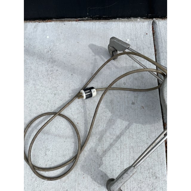 1950s 1950s Wilmot Castle Industrial Rolling Floor Lamp For Sale - Image 5 of 12