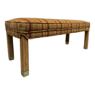 Mid-Century Modern Upholstered Bench For Sale