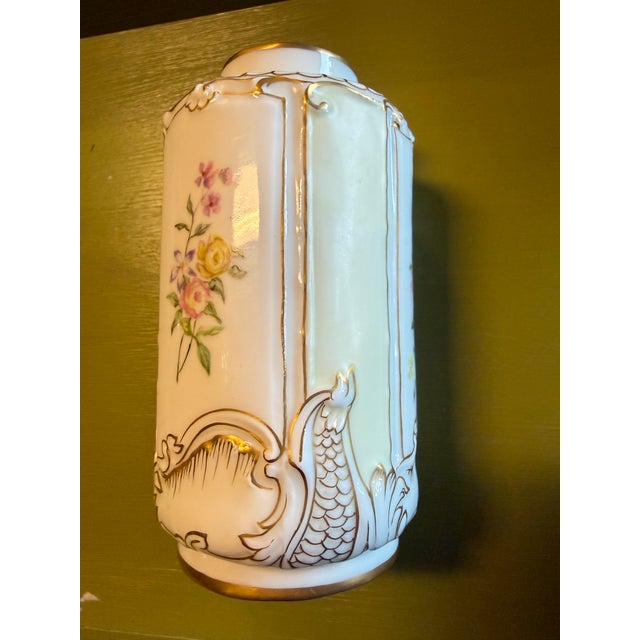 Ceramic 1920s Rococo Tea Caddy/Vase For Sale - Image 7 of 7