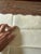 Vintage Mid Century Modern Bucilla All Linen Luncheon Napkins, Drawn Thread Embroidery, Scalloped Edges - Set of Four For Sale - Image 9 of 10