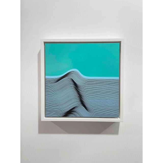 This hand painted piece by Lucchetta is part of the op art series where he is able to catch movement with his unique...