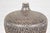 Artisan Handmade Brown Glazed Ceramic Vase with Textured Cream Stokes For Sale - Image 10 of 12