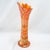 Traditional Antique Swung Vase Carnival Iridescent Marigold Tree Trunk Circa 1910 For Sale - Image 3 of 10