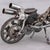 Gray New Handcrafted Recycled Metal Motorbike Sculpture | 37" X 23" | One of a Kind For Sale - Image 8 of 10