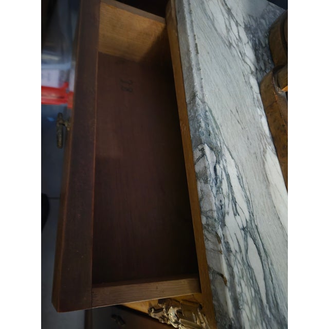 Chestnut Early 20th Century French Bird's Eye Maple Buffet/Sideboard For Sale - Image 8 of 10