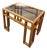 Vintage Mid-Century Modern Brutalist Teak & Smoked Glass Coffee Table For Sale