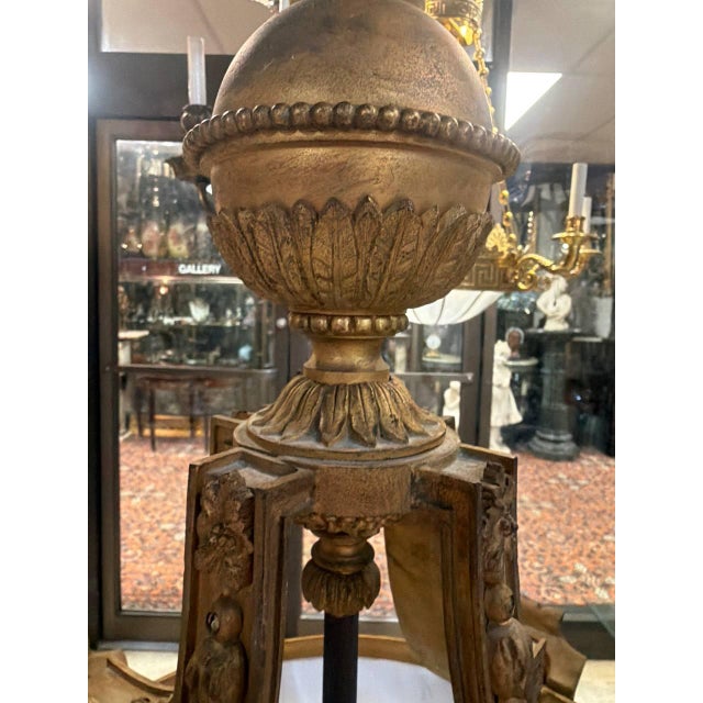 Late 19th Century Caldwell Bronze and Glass Light Fixture For Sale - Image 10 of 10
