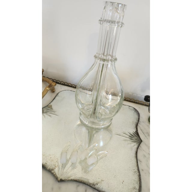 Vintage French Four-Section Glass Bar Decanter With Spouts For Sale - Image 12 of 18
