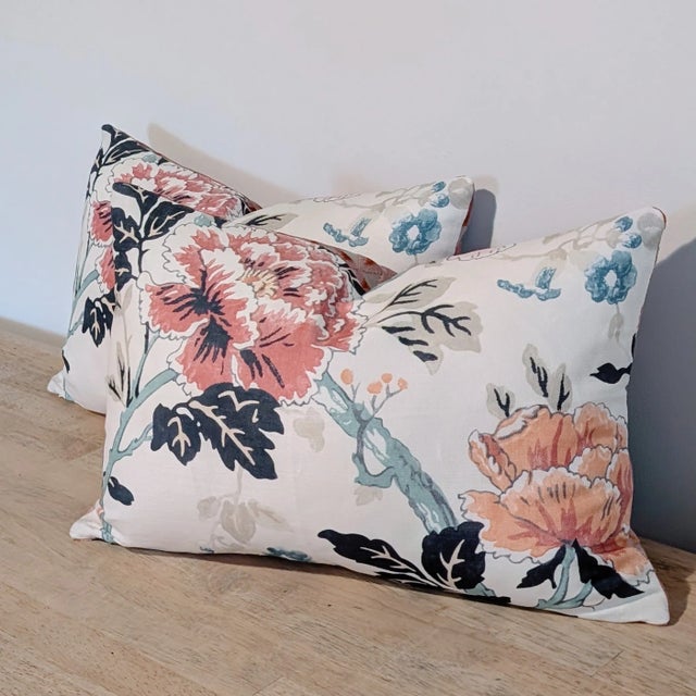 Lee Jofa Lee Jofa Inisfree Floral 14x20" Lumbar Pillows - Set of 2 For Sale - Image 4 of 7