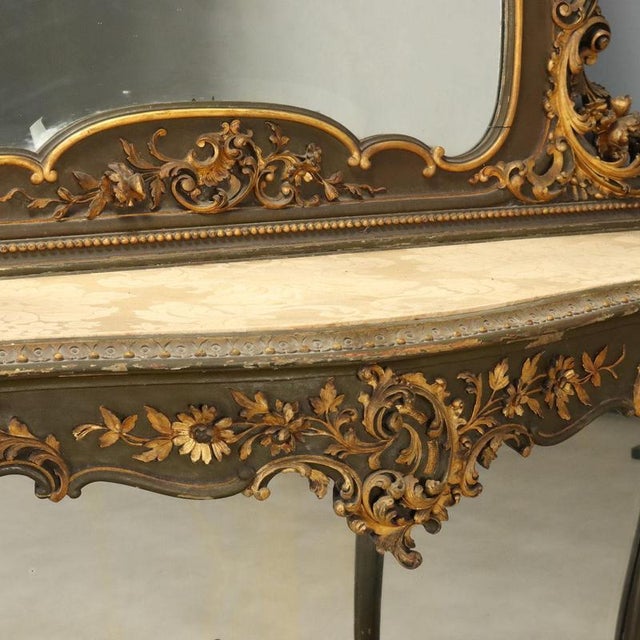 Late 19th Century Barocchetto Style Console with Mirror For Sale - Image 6 of 13