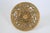 Gold Antique Neoclassical "Iron Art" Tazza Compote Pedestal For Sale - Image 8 of 14
