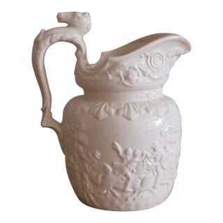 Antique Horse-Handle Pitcher Made in England by Wood For Sale