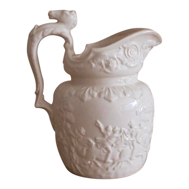 Antique HorseHandle Pitcher Made in England by Wood Chairish