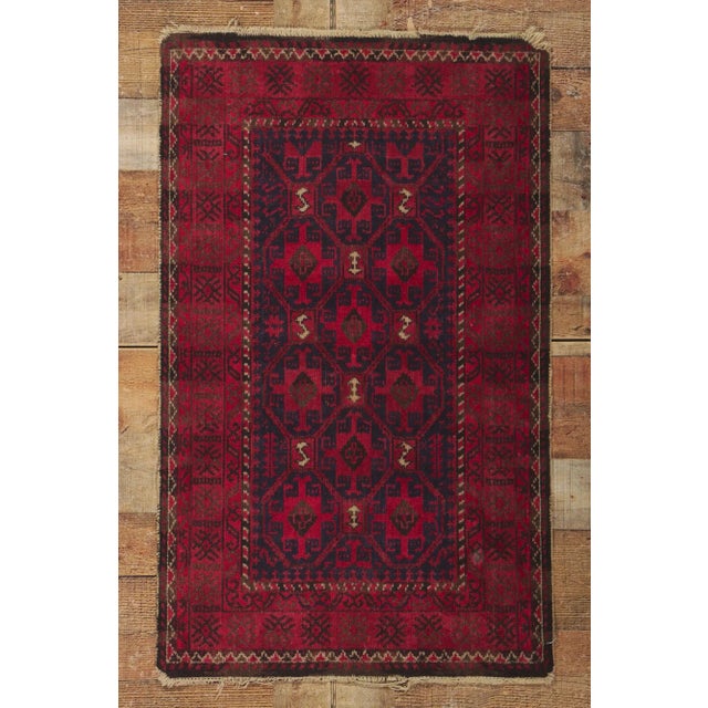 Vintage Persian Turkoman Rug, 02'01 X 03'05 For Sale - Image 9 of 10