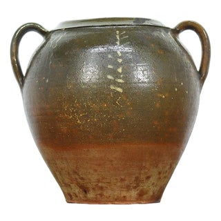 19th Century South German Glazed Confit Pot or Jar For Sale