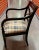 Kindel Regency Arm Chair Black Newly Reupholstered