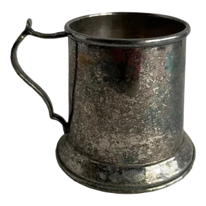 Small Italian Silver Plate Cup With Handle