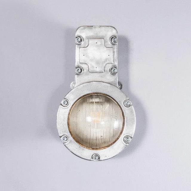 Gold Vintage Heyes Cast Bulkhead Lamp, 1950s For Sale - Image 8 of 9