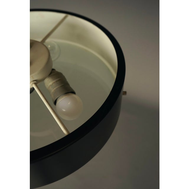 Mid-Century Italian Ceiling Pendant Light in Glass and Metal by Bruno Gatta for Stilnovo, 1950s For Sale - Image 9 of 15