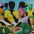 Vintage Jamaican Folk Art Painting of a Market With Figures and Fruit by C. Pearson For Sale In West Palm - Image 6 of 10