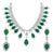 Gia Certified 73ct Zambian Emerald & 22ct Diamond Necklace Earring Bridal Suite For Sale