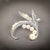 Japanese 1990s Mikimoto Estate Akoya Pearl Brooch Pin Sterling Silver 6.10 mm For Sale - Image 3 of 10