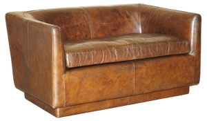 Vintage Heritage Aged Brown Wide Sofa Patina by Timothy Oulton