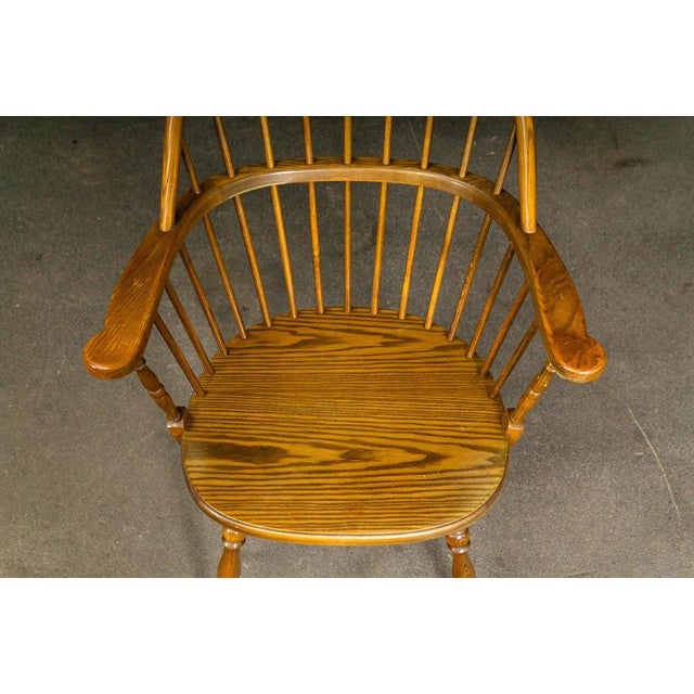 Windsor Armchairs in Oak, Set of 3 For Sale - Image 12 of 18