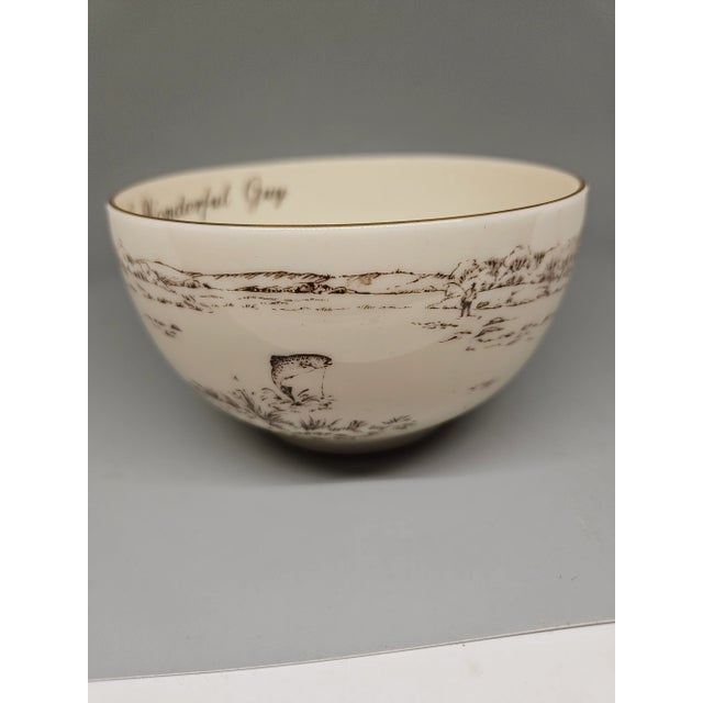 Vintage Lenox Reserved for a Wonderful Guy Fishing Coffee Mug Soup Cup Wide Father's Day For Sale In Washington DC - Image 6 of 7