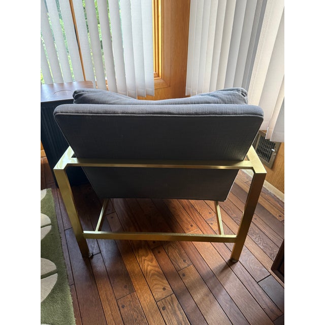 Modern Rh Milo Baughman Chair For Sale - Image 3 of 8