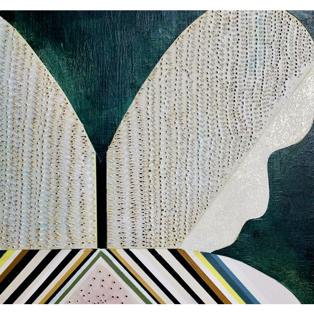 "Butterfly #1 "By Mary Crane Nutter Acrylic Paint on wood panel with maple frame, 13” x 49” Mary Crane Nutter lives in...