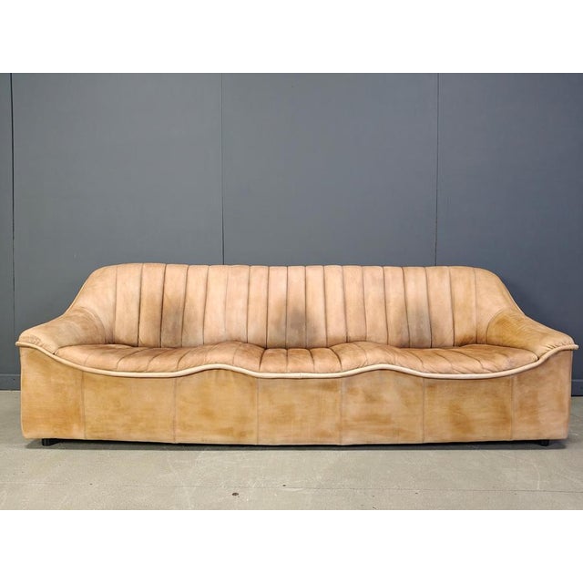 Vintage Leather Sofa Set, 1960s, Set of 3 For Sale - Image 8 of 17