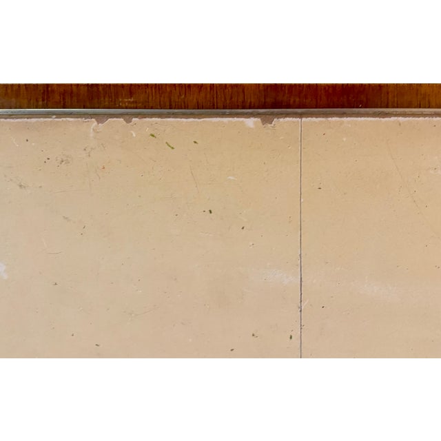 Vintage Ralph Lauren Leather Coffee Table – Modern Cherry & Cream For Sale - Image 10 of 17