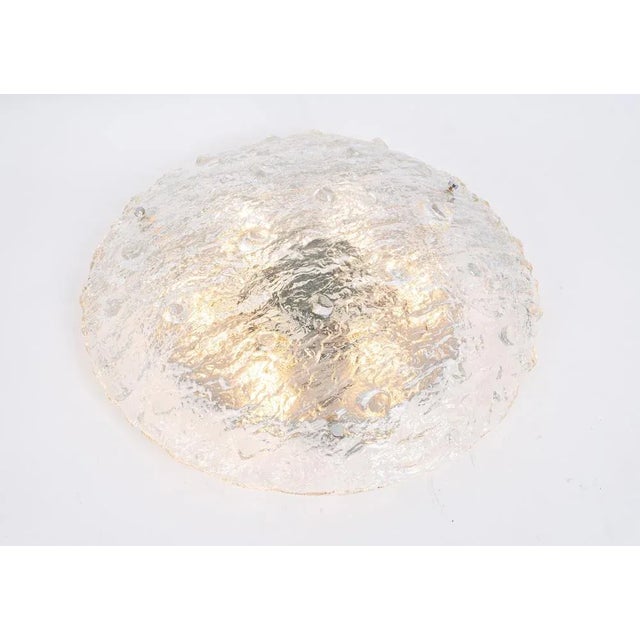 Large Murano Glass Flushmount Fixture Kaiser from Kaiser Idell / Kaiser Leuchten, Germany, 1970s For Sale - Image 6 of 10
