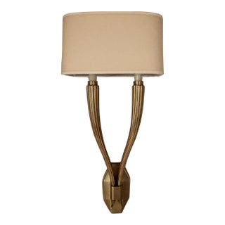 Ruhlmann Bronze Sconce by Chapman & Myer For Sale